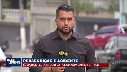 Suspeitos tentam fugir da polícia, mas acabam presos