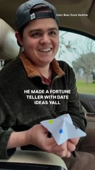 Couple Uses Fortune Teller to Pick Date Activities