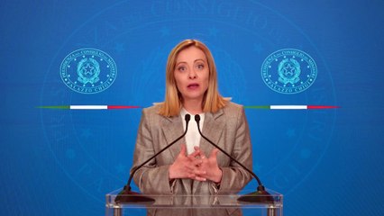 Roma - Border Security Summit di Londra, videomessaggio del Presidente Meloni (31.03.25)