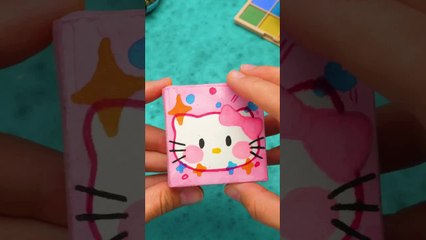 Let's Make Hello Kitty Shadow Palette! PAPER CRAFTS #shorts