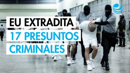 EU envía a El Salvador a 17 presuntos "criminales violentos" del Tren de Aragua y la MS-13