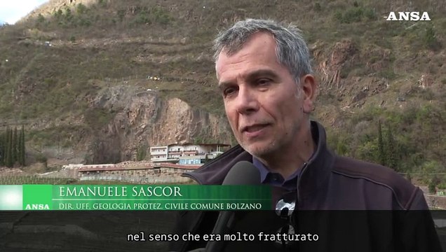 Maxi-brillamento di 300 metri cubi di roccia sopra Bolzano