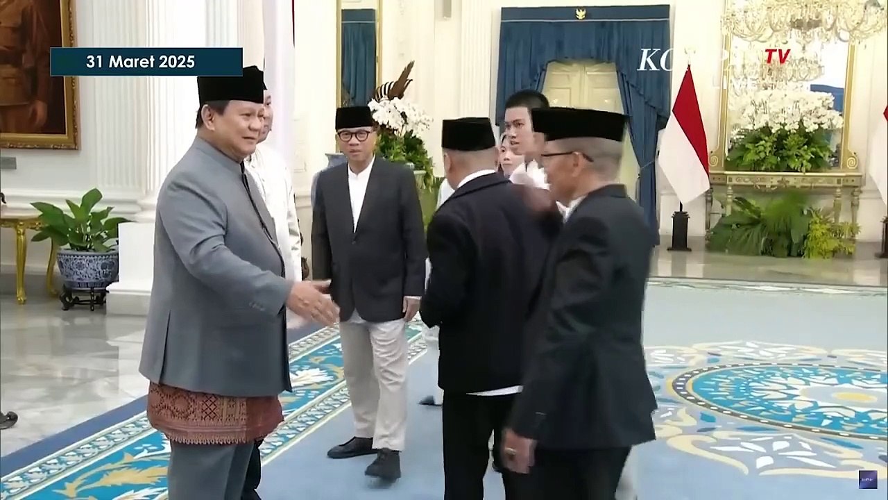 [FULL] Prabowo Sambut SBY, Jusuf Kalla, Menteri hingga Para Pejabat di Open House Lebaran di Istana