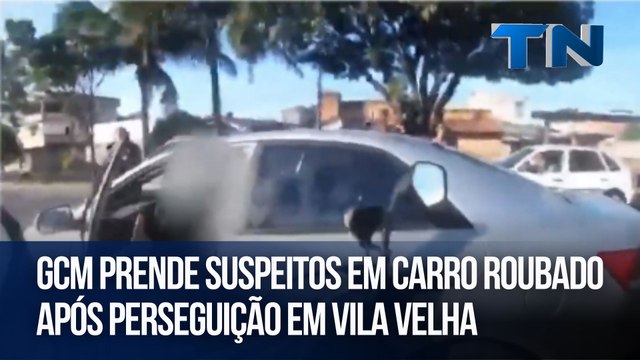 GCM prende suspeitos em carro roubado após perseguição em Vila Velha
