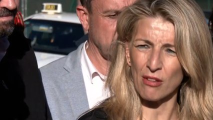 Yolanda Díaz visita la mina de Cerredo tras la explosión: "En el siglo XXI no puede morir nadie así"