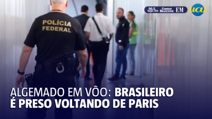 Brasileiro é preso em voo vindo de Paris