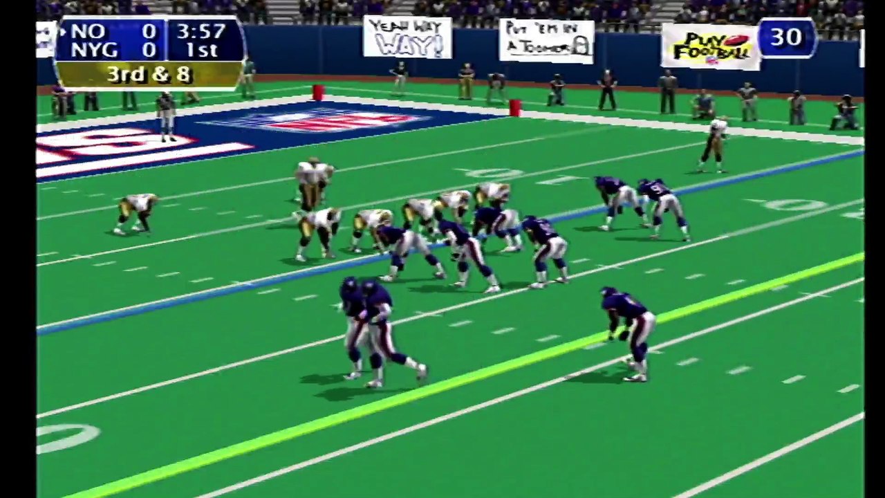 NFL 2K Giants vs Saints