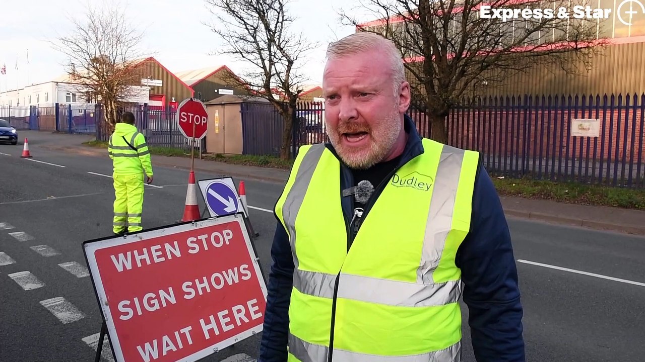 The Express & Star join Dudley Council as they lead a pothole fixing blitz along Peartree Lane, Dudley.