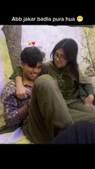 Girlfriend squeezing my pompoms