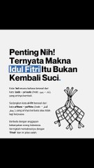 Apakah Setelah Bulan Ramadahan ( Idul Fitri ) Kembali Bersih Dari Dosa ?