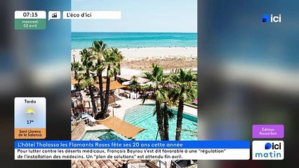 L'hôtel-thalasso Les Flamants roses à Canet-en-Roussillon fête ses 20 ans