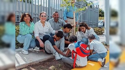 Entidades siembran árboles  en Serrallés