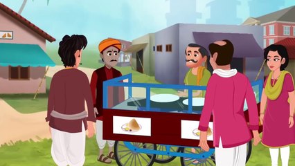 Lalchi Samosa Wala Hindi Kahani  Hindi Cartoon  Moral Stories