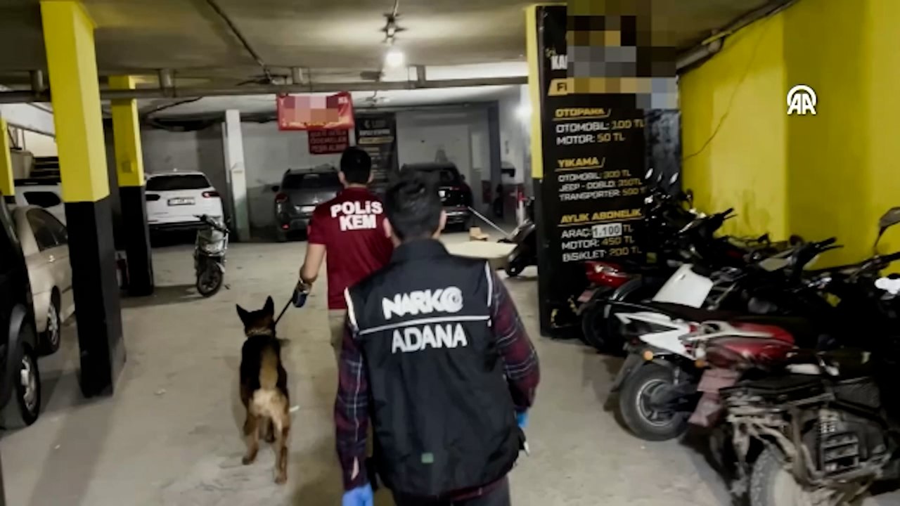 Adana'da uyuşturucu ele geçirilen otoparktaki 6 şüpheli tutuklandı