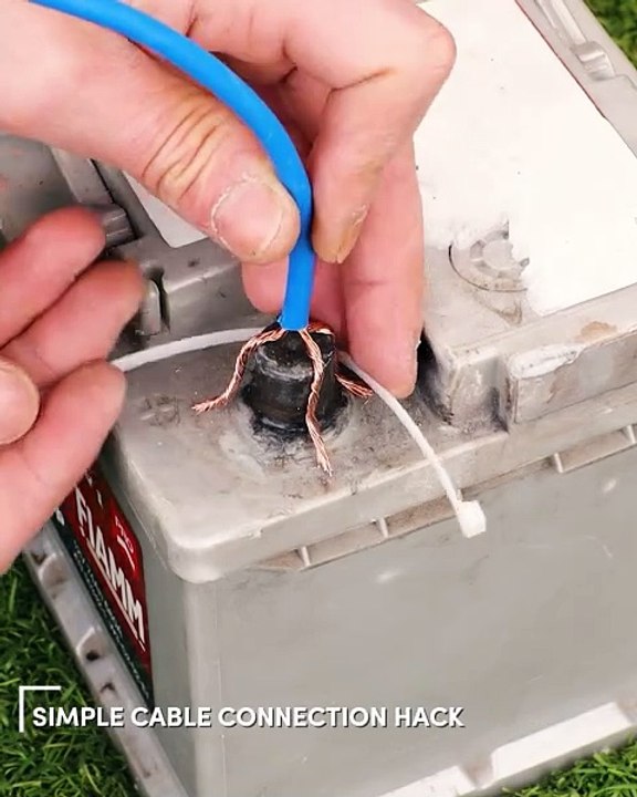 Connect cables to battery terminals like a pro does😉
