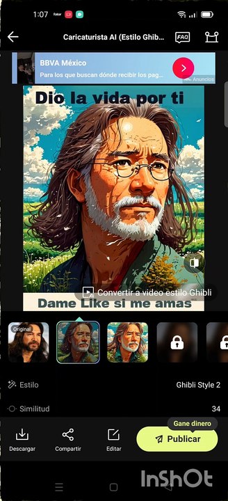 Genera imágenes estilo Studio Ghibli a partir de una Fotografía online en Fotor.com o en la App 🤔