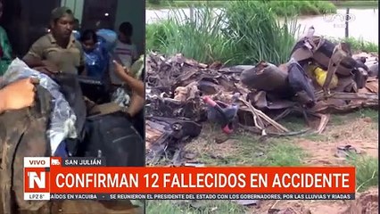 Identifican cuerpos del accidente de San Julián
