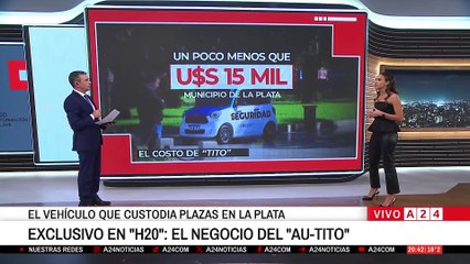 🔴EXCLUSIVO EN "H20": EL NEGOCIO DEL "AU-TITO", EL VEHÍCULO QUE VIGILA PLAZAS EN LA PLATA