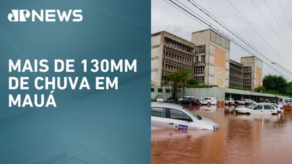 Temporal em São Paulo: Chuva alaga ABC Paulista e paralisam linhas de trem