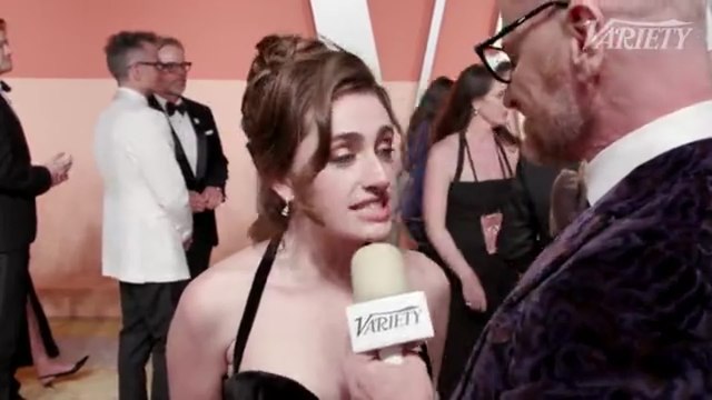 Rachel Sennott interview at Vanity Fair's Oscars party