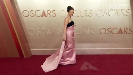 Mikey Madison takes photos on the Oscars red carpet