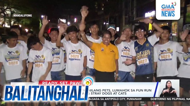 Nasa 1,500 runners at kanilang pets, lumahok sa fun run na layong tulungan ang stray dogs at cats | Balitanghali