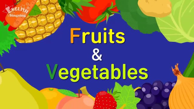 Kids vocabulary -[Old] Fruits Vegetables - Learn English for kids - Englis_HD