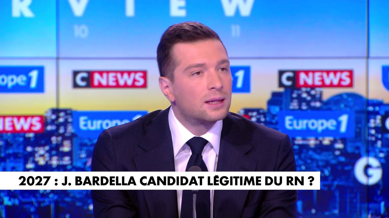 Jordan Bardella: «Tant que nous n'aurons pas combattu, je refuserai de me mettre dans ce scénario»