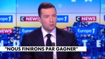 Jordan Bardella: «Nous ne les abandonnerons jamais quelle qu'en soit la composition»
