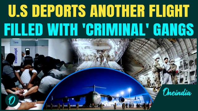 U.S. Deportation Flight: Murderers,Child Ra*pists from Tren de Aragua,MS-13 Gangs Deported Overnight
