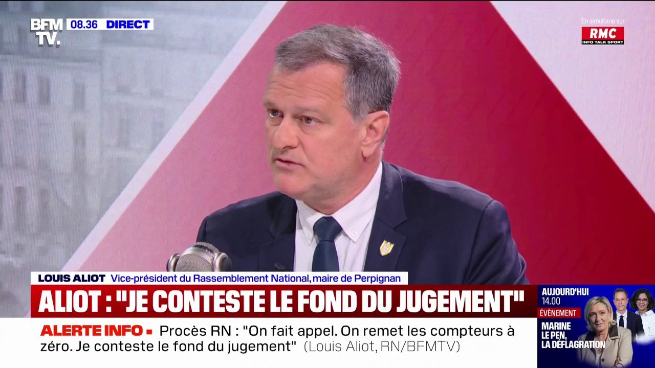 Condamnation de Marine Le Pen: "C'est gravissime, il y a des conséquences irréversibles", affirme Louis Alliot, vice-président du RN