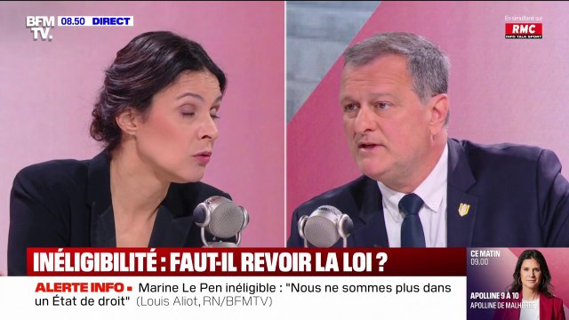 Élection présidentielle: “On va défendre Marine Le Pen jusqu’au bout”, assure Louis Aliot (RN)