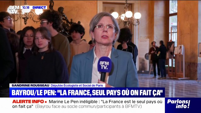 Sandrine Rousseau (les Écologistes): Le Premier ministre n'est pas à la hauteur de sa fonction s'il regarde (la condamnation de Marine Le Pen) au prisme de sa situation personnelle