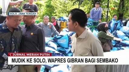 Hangat! Ini Momen Wakil Presiden Gibran Bagikan Sembako di Solo Rayakan Idul Fitri