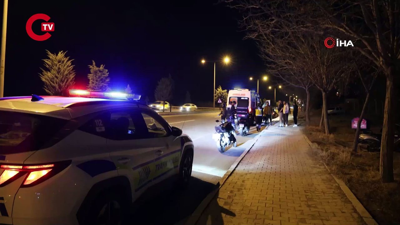 Ters yönden giden motosiklet kazaya neden oldu!