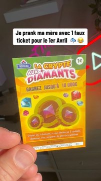 JE FAIS UN POISSON D’AVRIL À MA MÈRE 😂 ( prank )