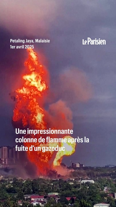 Un gazoduc en feu provoque l'évacuation d'habitants en Malaisie