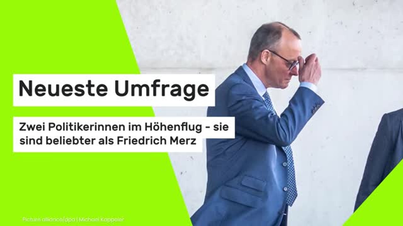 Neueste Umfrage: Zwei Politikerinnen im Höhenflug - sie sind beliebter als Friedrich Merz