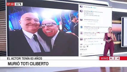 Murió el humorista Toti Ciliberto a los 63 años
