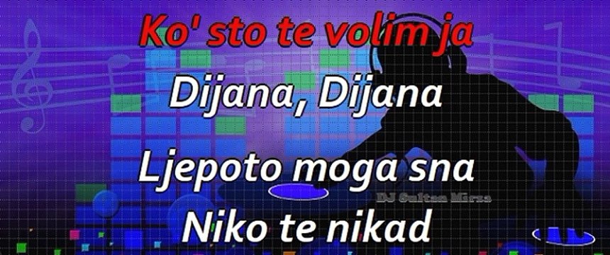 Diana ljubavi - Ferid Avdić (uživo karaoke)