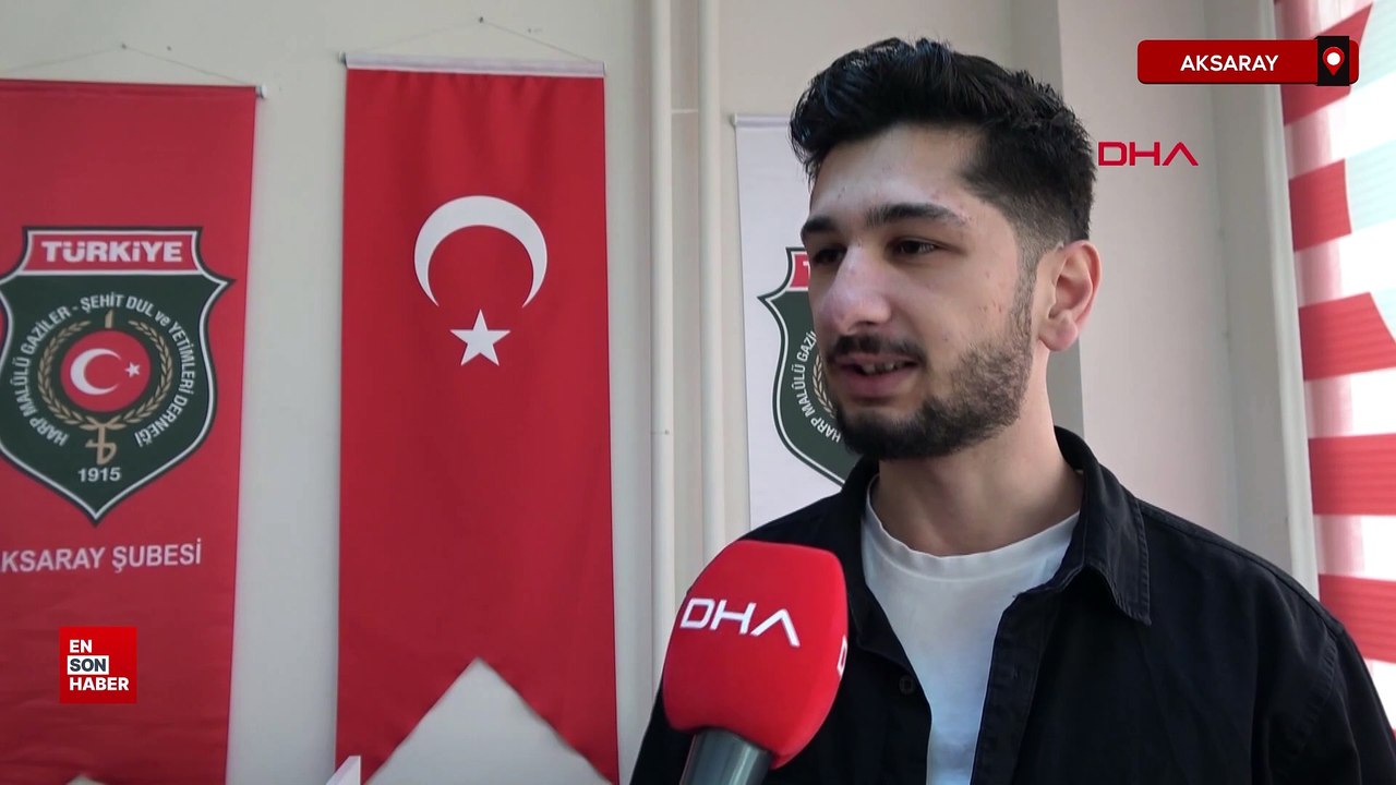 Aksaray'da protez ayakla yürümeye başlayan gazi