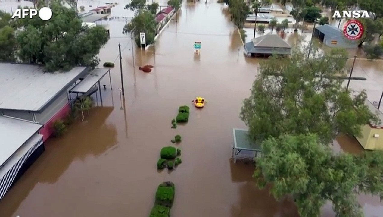 Maltempo in Australia, inondate le aree per l'allevamento nel Queensland