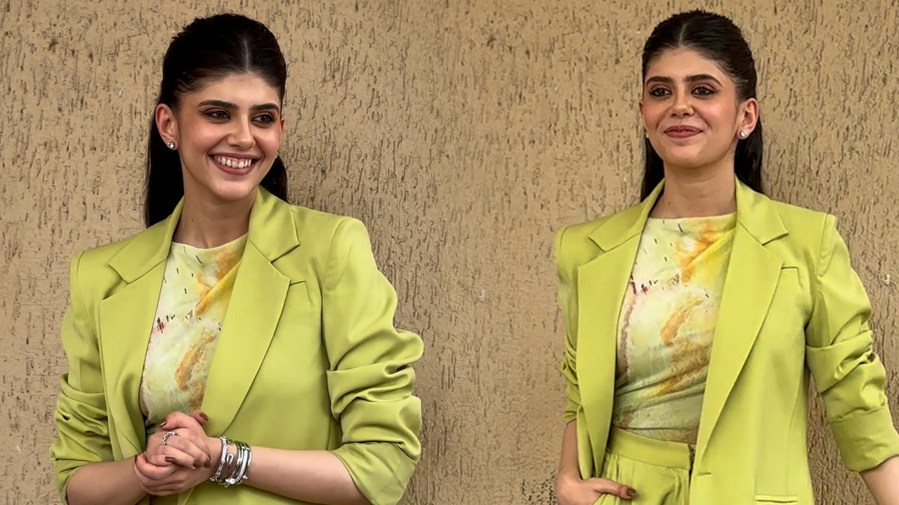 Sanjana Sanghi Shines Bright In A Stunning Green Outfit at Andheri