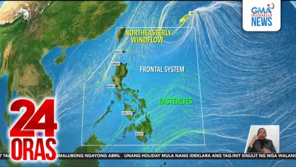 PAGASA - Wala nang low pressure area na nakaka-apekto sa bansa pero pumalit ang Frontal System na nagdudulot din ng maulang panahon | 24 Oras