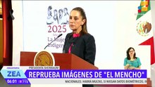 Claudia Sheinbaum reprueba imágenes de "El Mencho" en concierto