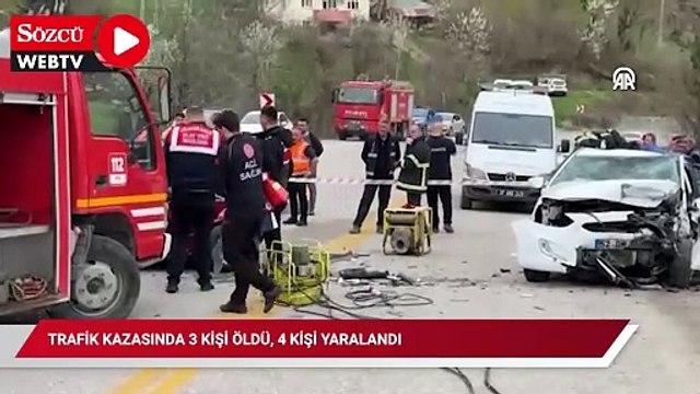 Trafik kazasında 3 kişi öldü, 4 kişi yaralandı