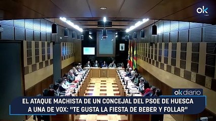 El ataque machista de un concejal del PSOE de Huesca a una de Vox: "Te gusta la fiesta de beber y follar"
