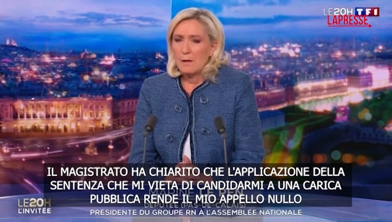 Marine Le Pen: "La mia condanna ? stata una decisione politica"