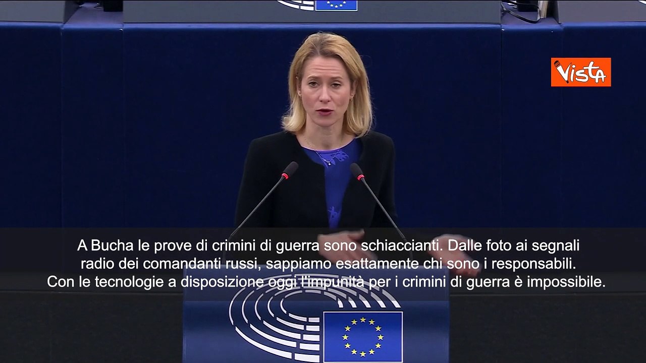 Kallas: “A Bucha prove schiaccianti di crimini di guerra, sappiamo chi è colpevole”