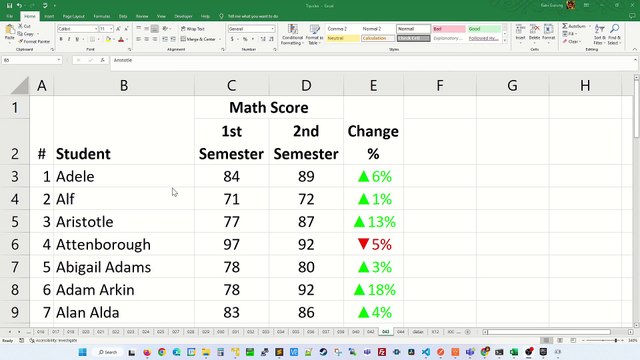 How to Use Increase Decrease Arrows in Excel - Excel Tips and Tricks